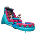 Moonwalk USA 19ft Pink and Blue Wave Inflatable Water Slide Wet/Dry Front Right View