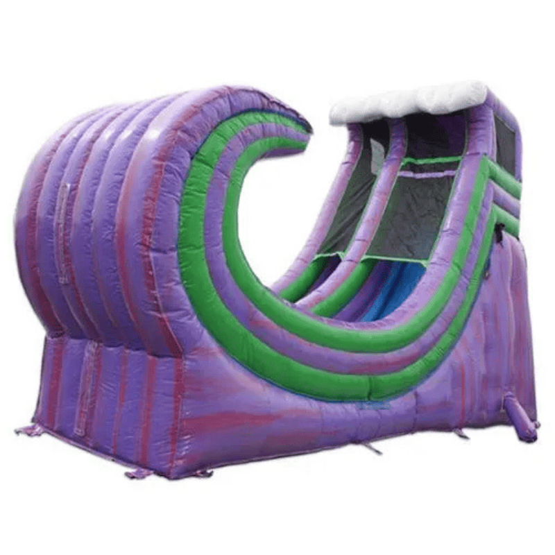 Moonwalk USA 19ft Rapid Inflatable Water Slide Wet/Dry Front Left View