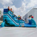 Moonwalk USA 19ft Tiki Inflatable Water Slide Wet/Dry Side View
