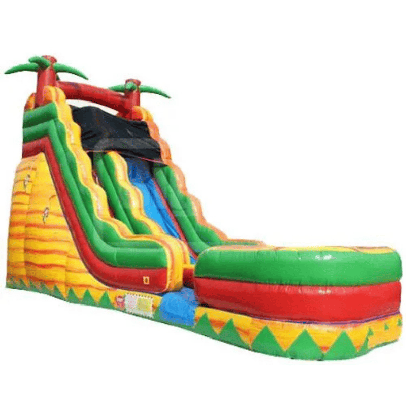 Moonwalk USA 19ft Volcano Inflatable Water Slide Wet/Dry Front Right View