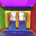 Moonwalk USA 2-Lane Balloon Combo Bounce House Dual Ladder View
