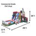 Moonwalk USA 2-Lane Farm Combo Bounce House Wet/Dry Dimensions and Commercial Grade Material Specs