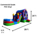 Moonwalk USA 2-Lane Ferris Wheel Combo Bounce House Wet/Dry Dimensions and Commercial Grade Vinyl