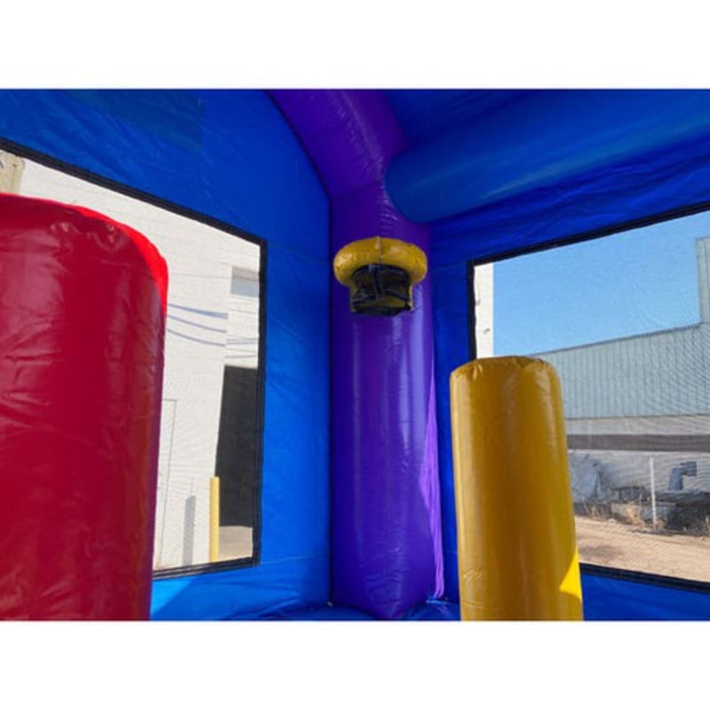 Moonwalk USA 2-Lane Ferris Wheel Combo Bounce House Wet/Dry Pop Ups and Basketball Hoop Features