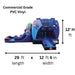 Moonwalk USA 2-Lane Gamer Combo Bounce House Wet/Dry Dimensions and Commercial Grade Vinyl Specs