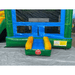 Moonwalk USA 2-Lane Green Combo Bounce House Wet/Dry Entrance View with Safety Ramps