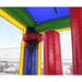 Moonwalk USA 2-Lane Green and Blue Combo Bounce House Pop Ups and Basketball Hoop Inside View