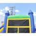 Moonwalk USA 2-Lane Green and Blue Combo Bounce House Top Panel View