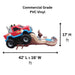 Moonwalk USA 2-Lane Monster Truck Combo Bounce House Wet/Dry Dimensions and Commercial Grade Vinyl