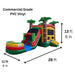 Moonwalk USA 2-Lane Palm Tree Combo Bounce House Wet/Dry Dimensions and Commercial Grade Vinyl Specifications