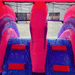 Moonwalk USA 2-Lane Pink Castle Combo Bounce House Dual Ladder Inside View