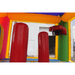 Moonwalk USA 2-Lane Rainbow Castle Combo Bounce House Basketball Hoop and Pop Ups Inside Features