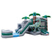 Moonwalk USA 2-Lane T-Rex Combo Bounce House Wet/Dry Front Right View
