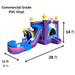 Moonwalk USA 2-Lane Unicorn Combo Bounce House Wet/Dry Dimensions and Commercial Grade Vinyl