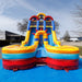Moonwalk USA 20ft Dual Lane Sunrise Inflatable Water Slide Wet/Dry Front View