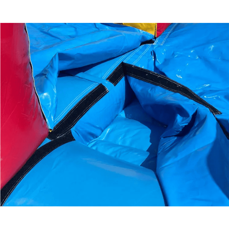 Moonwalk USA 21ft Dual Lane Inflatable Water Slide Wet/Dry Pool Latch View