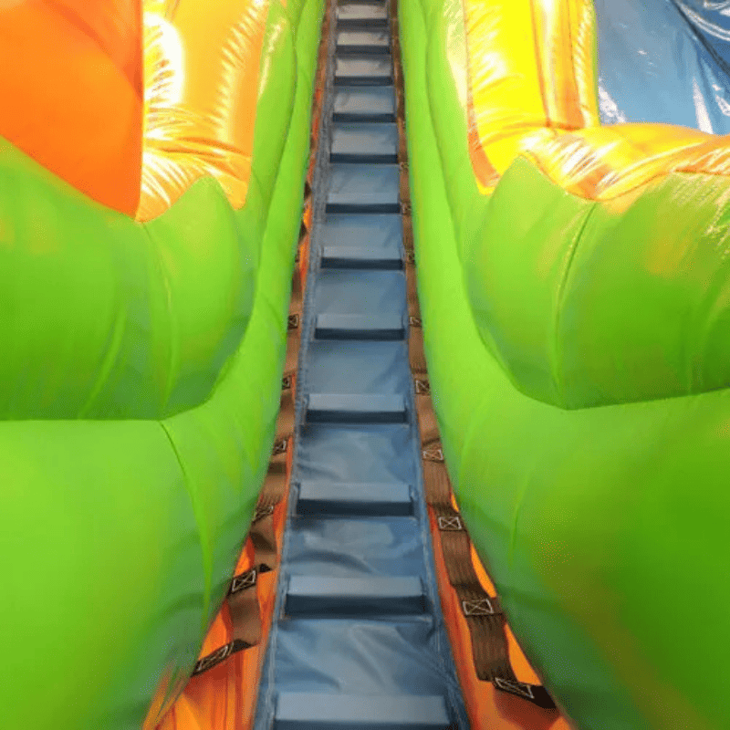 Moonwalk USA 21ft Palm Tree Inflatable Water Slide Wet/Dry Ladder View