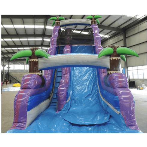 Moonwalk USA 21ft Purple Inflatable Water Slide W-295 slide view