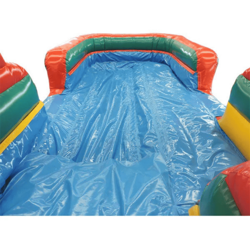 Moonwalk USA 21ft Volcano Super Inflatable Water Slide Wet/Dry Pool Landing View