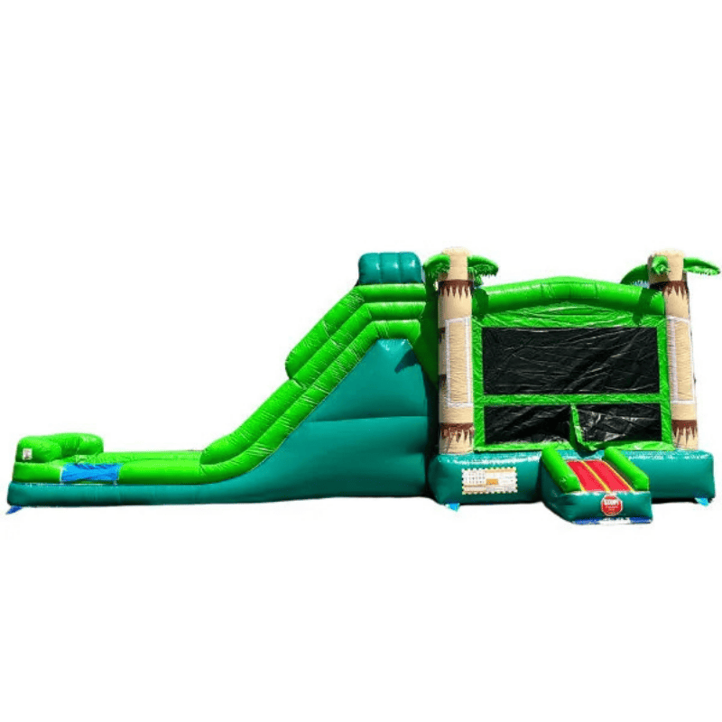Moonwalk USA 34ft Palm Tree Combo Wet/Dry Bounce House Front View