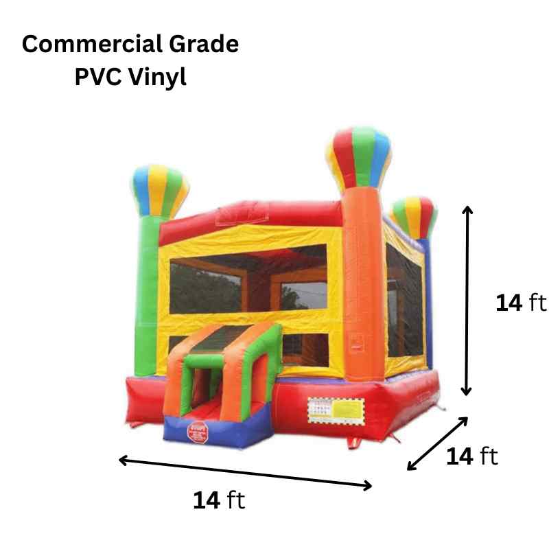 Moonwalk USA Balloon Bounce House Dimensions and Commercial Grade Vinyl Information