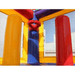 Moonwalk USA Balloon Bounce House Inside Pop Ups and Basketball Hoop View