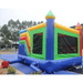 Moonwalk USA Balloon Combo Bounce House Wet/Dry Rear Right View with Blower Attached