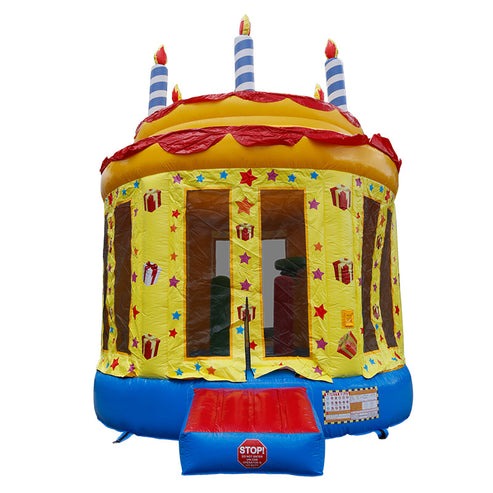 Moonwalk USA Birthday Cake Bounce House Front View
