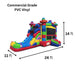 Moonwalk USA Block Combo Bounce House with Slide Wet/Dry Dimensions and Commercial Vinyl Specs