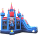 Moonwalk USA Brave Knight Castle Combo Bounce House Princess Panel Option Front View