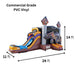 Moonwalk USA Bulldozer Combo Bounce House with Slide Wet/Dry Dimensions and Commercial Vinyl Information