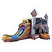 Moonwalk USA Bulldozer Combo Bounce House with Slide Wet/Dry Front Right View