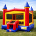 Moonwalk USA Castle Bounce House Front Left View Outside
