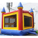 Moonwalk USA Castle Bounce House Rear Left View with Blower Attached