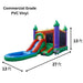Moonwalk USA Castle Combo Bounce House with Removable Pool Wet/Dry Dimensions and Commercial Grade Vinyl
