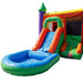 Moonwalk USA Castle Combo Bounce House with Removable Pool Wet/Dry Slide View with Detachable Pool