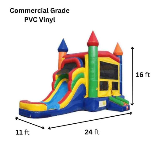 Moonwalk USA Castle Module Combo Wet Dry C-322 commercial bounce house specifications