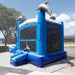 Moonwalk USA Dolphin Combo Bounce House Front Left View Outside with Tarp Under