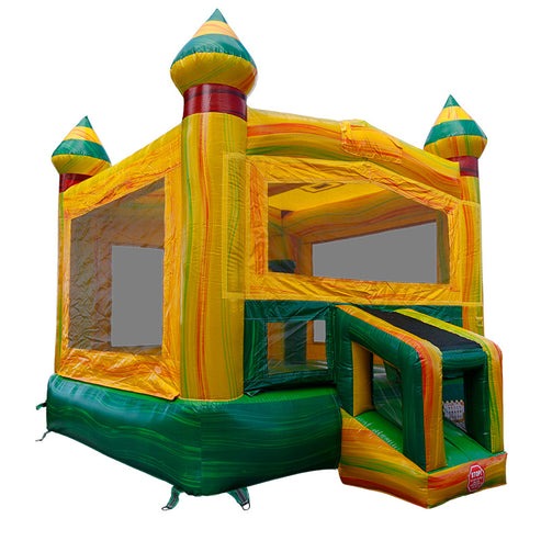 Moonwalk USA Fiesta Castle Bounce House Front Right View B-323