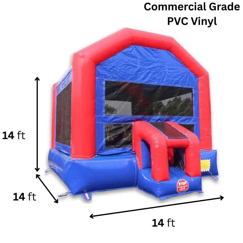 Moonwalk USA Fun House Bounce House Dimensions and Commercial Grade Vinyl Info