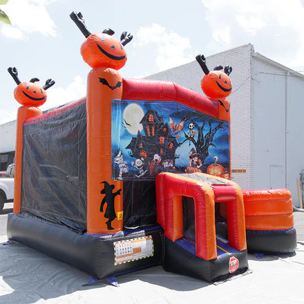 Moonwalk USA Halloween Combo Bounce House Wet/Dry front right view