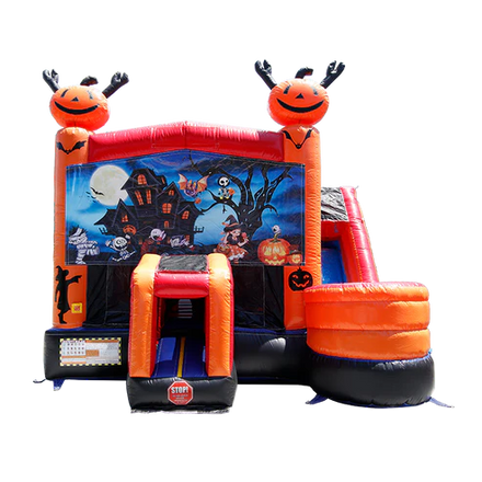 Moonwalk USA Halloween Combo Bounce House Wet/Dry front view