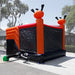 Moonwalk USA Halloween Combo Bounce House Wet/Dry Rear View with Blower Attached