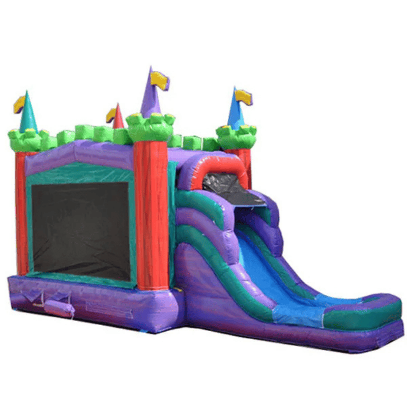 Moonwalk USA King Castle Module Combo Bounce House Wet/Dry Rear Right View