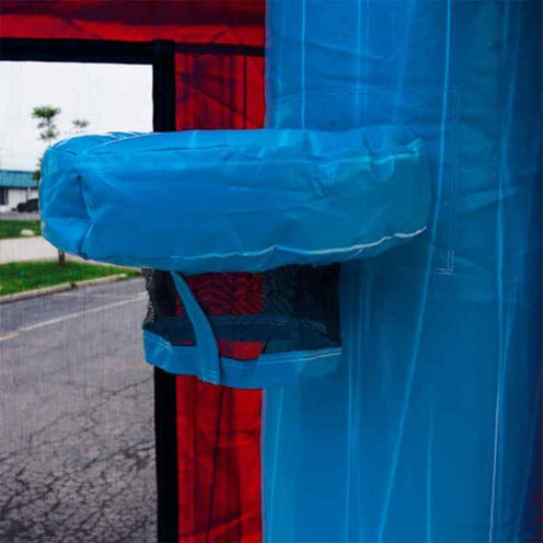 Moonwalk USA life is good bounce house basketball hoop feature