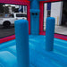 Moonwalk USA Life is Good Bounce House Pop Up and Basketball Hoop Features View