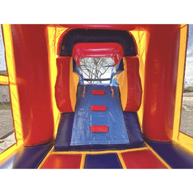 Moonwalk USA Module Combo Bounce House Wet/Dry Ladder to Slide Inside View