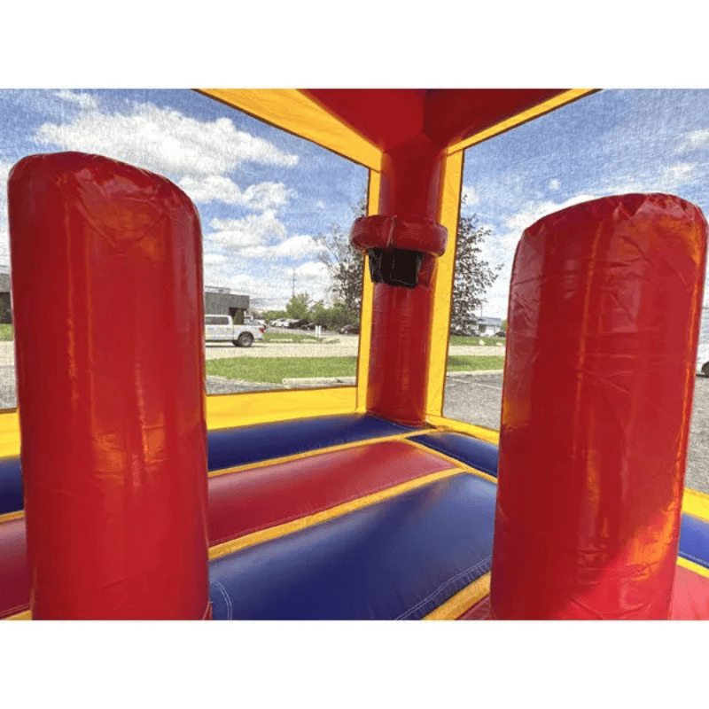 Moonwalk USA Module Combo Bounce House Wet/Dry Pop Ups and Basketball Hoop Inside Features