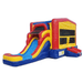 Moonwalk USA Module Combo Wet/Dry Commercial Bounce House with Slide Front Right View