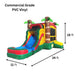Moonwalk USA Palm Tree Combo Bounce House with Slide Wet/Dry Dimensions and Commercial Vinyl Information